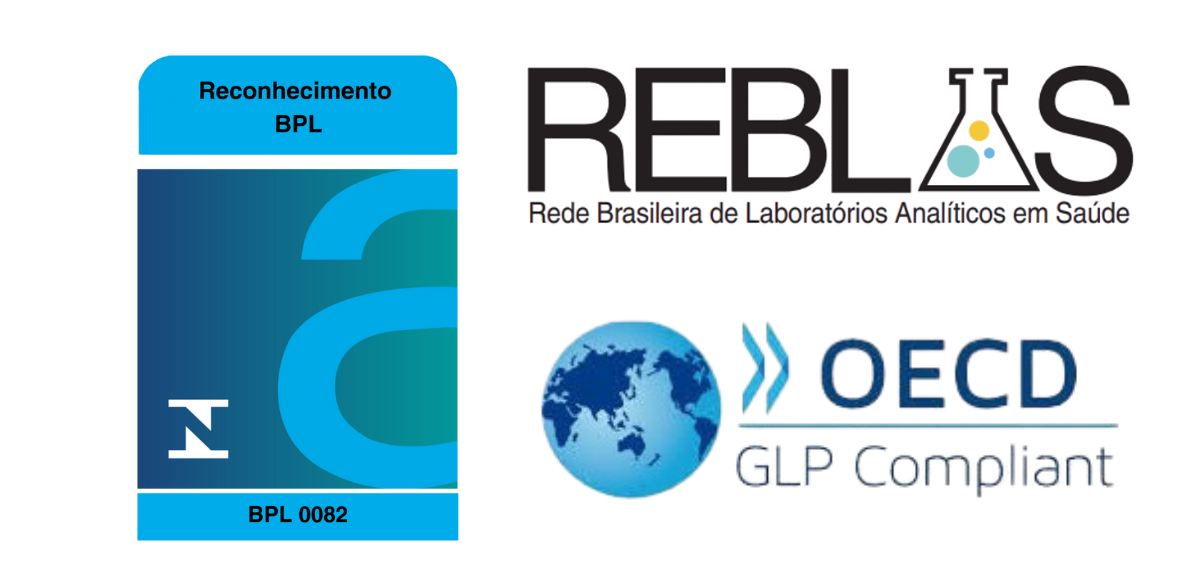 Reconhecimento BPL 0082 · REBLAS · OECD GLP Compliant